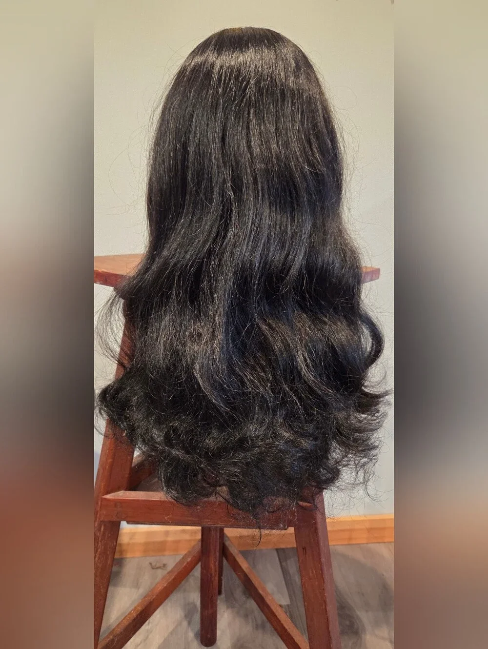 Annabelle Black Long Straight Women's Wig with Bangs